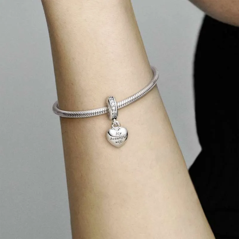 Pandantiv Frumoasa mea soţie din argint 925 cu zirconiu cubic