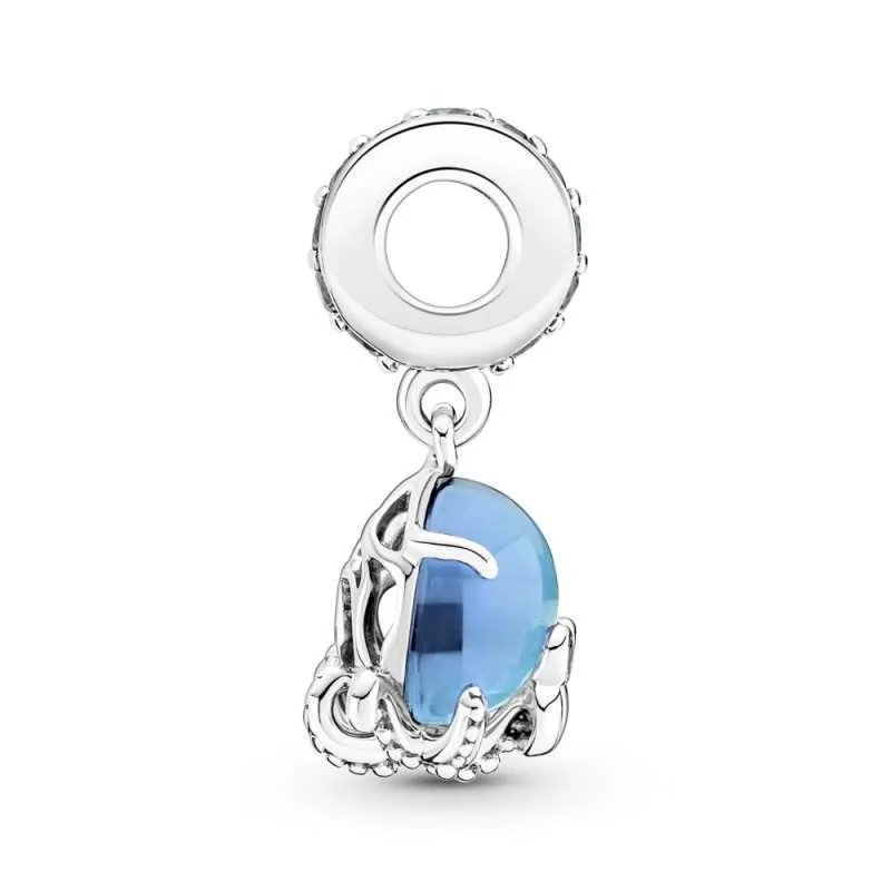 Talisman de tip pandantiv Caracatiță drăgălașă din sticlă de Murano