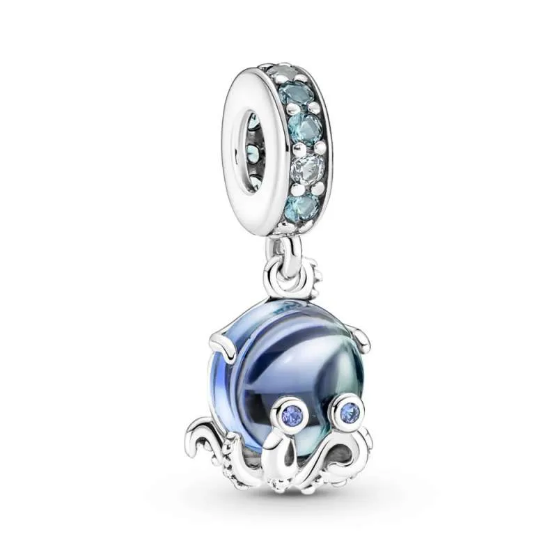 Talisman de tip pandantiv Caracatiță drăgălașă din sticlă de Murano