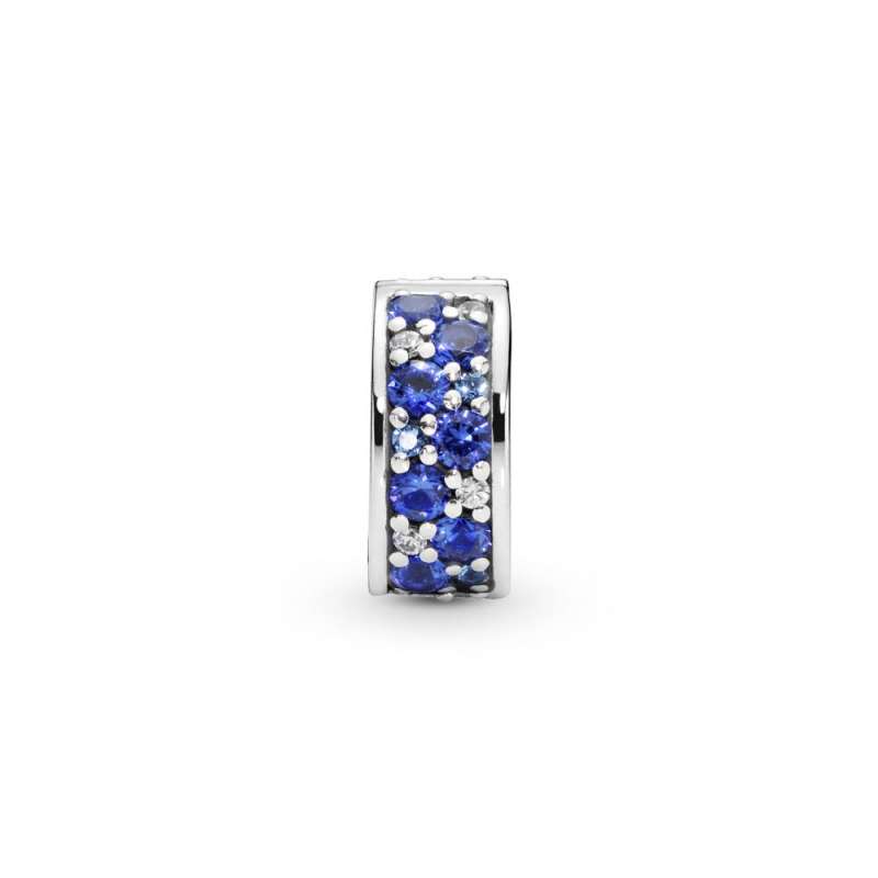 Talisman cu fixare rapidă pavé albastru