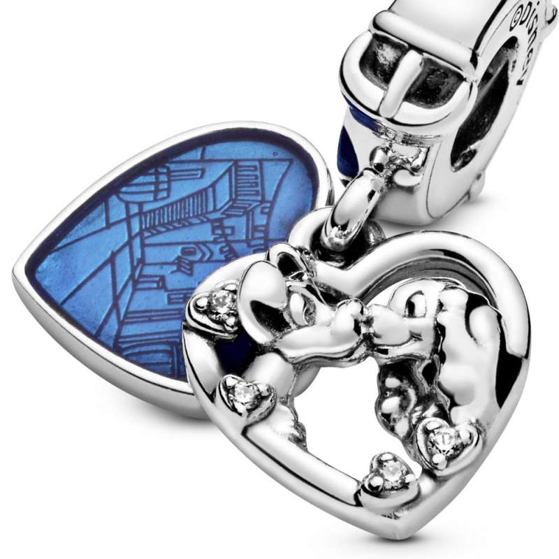 Talisman tip pandantiv Disney Doamna și vagabondul, în formă de inimă