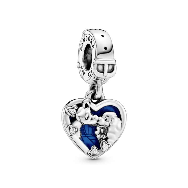 Talisman tip pandantiv Disney Doamna și vagabondul, în formă de inimă