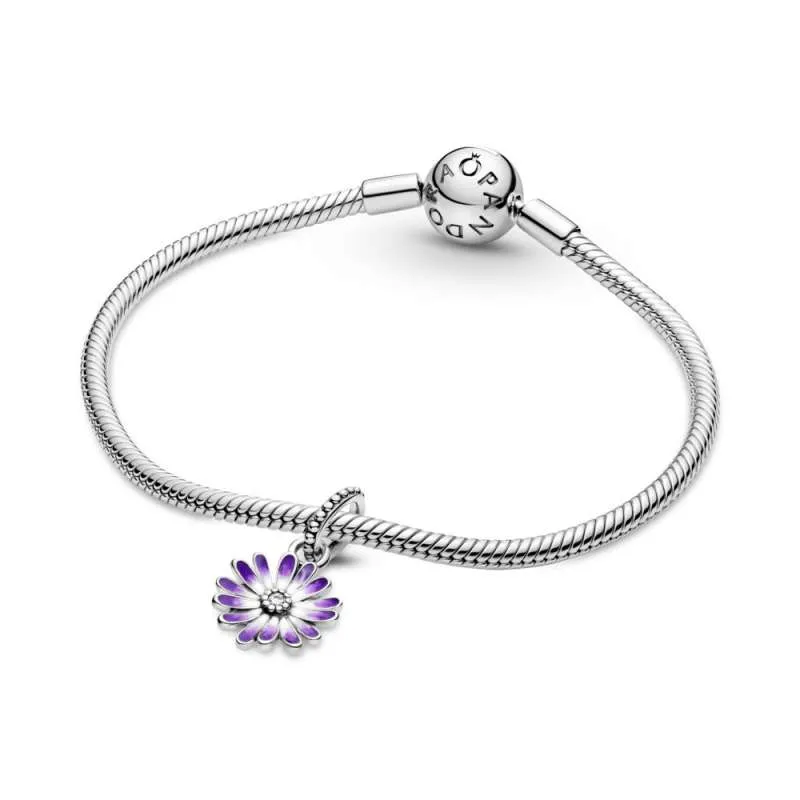 Talisman de tip pandantiv margaretă violet