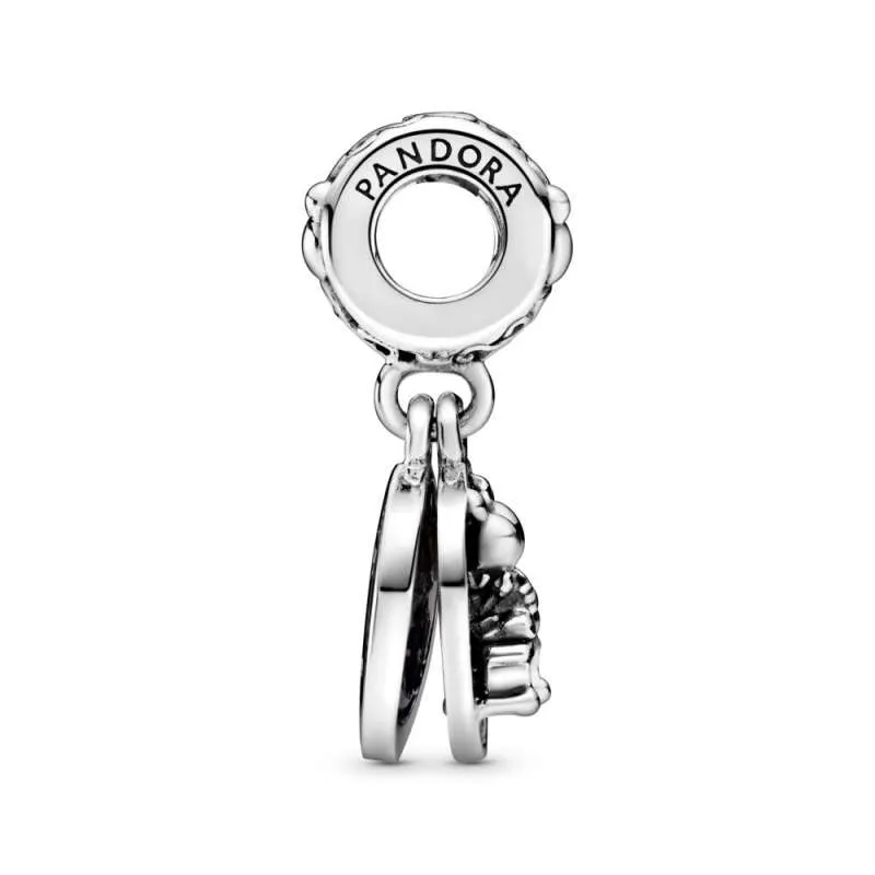 Talisman de tip pandantiv Disney Mickey Mouse & Minnie Mouse „Happily Ever After”