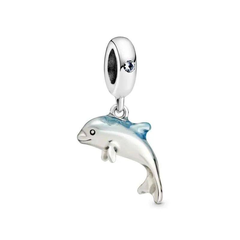 Talisman de tip pandantiv cu delfin strălucitor