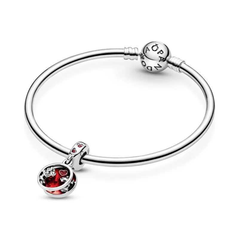 Talisman de tip pandantiv Disney Mickey Mouse & Minnie Mouse - Love and Kisses (Iubire și săruturi)