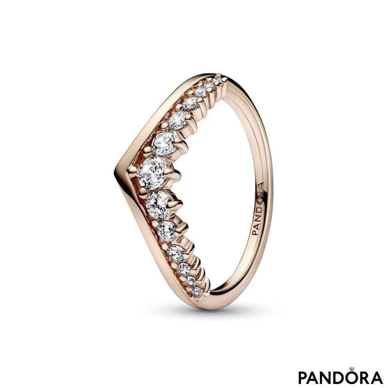 Inel pavé cu elemente plutitoare Dorință Pandora Timeless