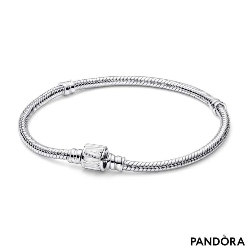 Brățară tip lanț clasic cu închizătoare cu logo Pandora Moments de la Marvel