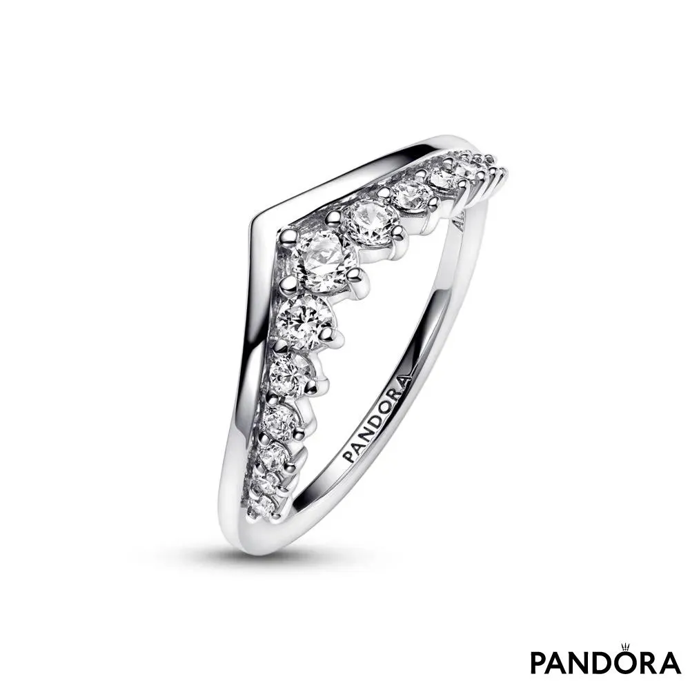 Inel pavé cu elemente plutitoare Dorință Pandora Timeless