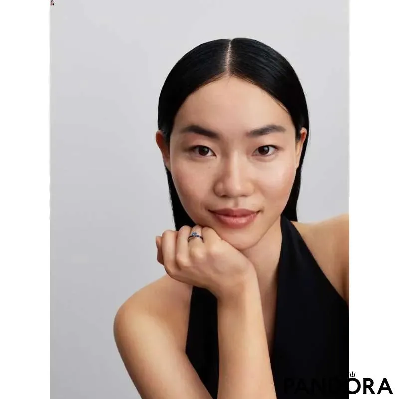 Inel inimă Chakra albastră 