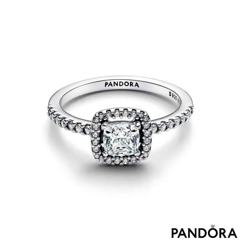 Кольцо «Квадратный сияющий ореол» 