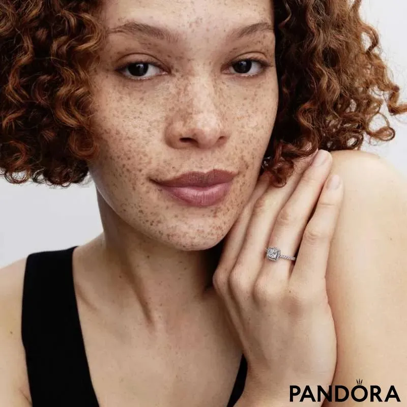 Кольцо «Квадратный сияющий ореол» 