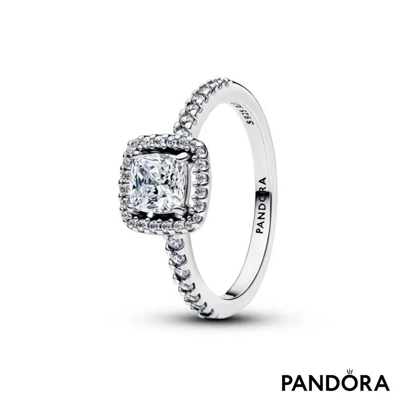 Кольцо «Квадратный сияющий ореол» 