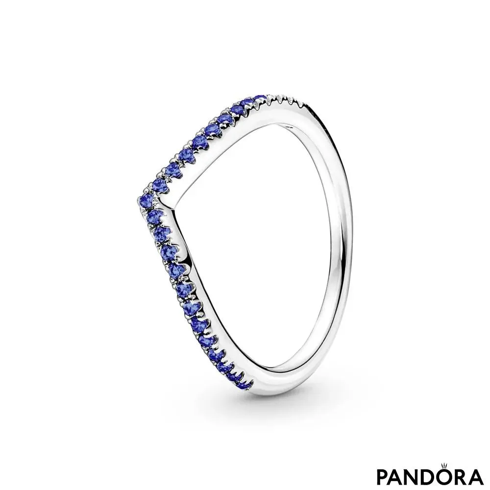 Inel albastru strălucitor Dorință Pandora Timeless