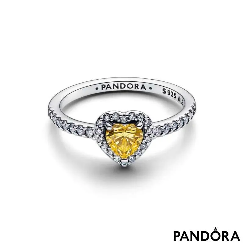 Кольцо «Приподнятое сияющее сердце » 