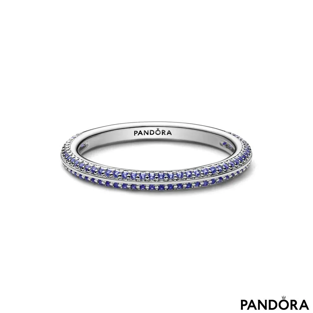 Кольцо с синим pavé Pandora ME