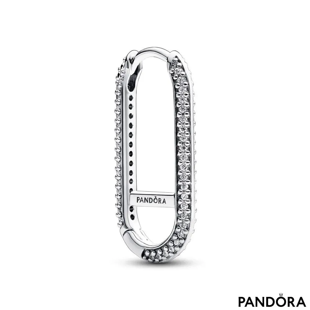 Серьги Pandora Me с вытянутыми звеньями паве