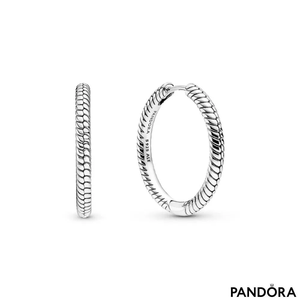 Серьги-кольца Pandora Moments