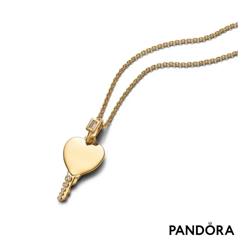 Подвеска-ключ с сердцем для гравировки 