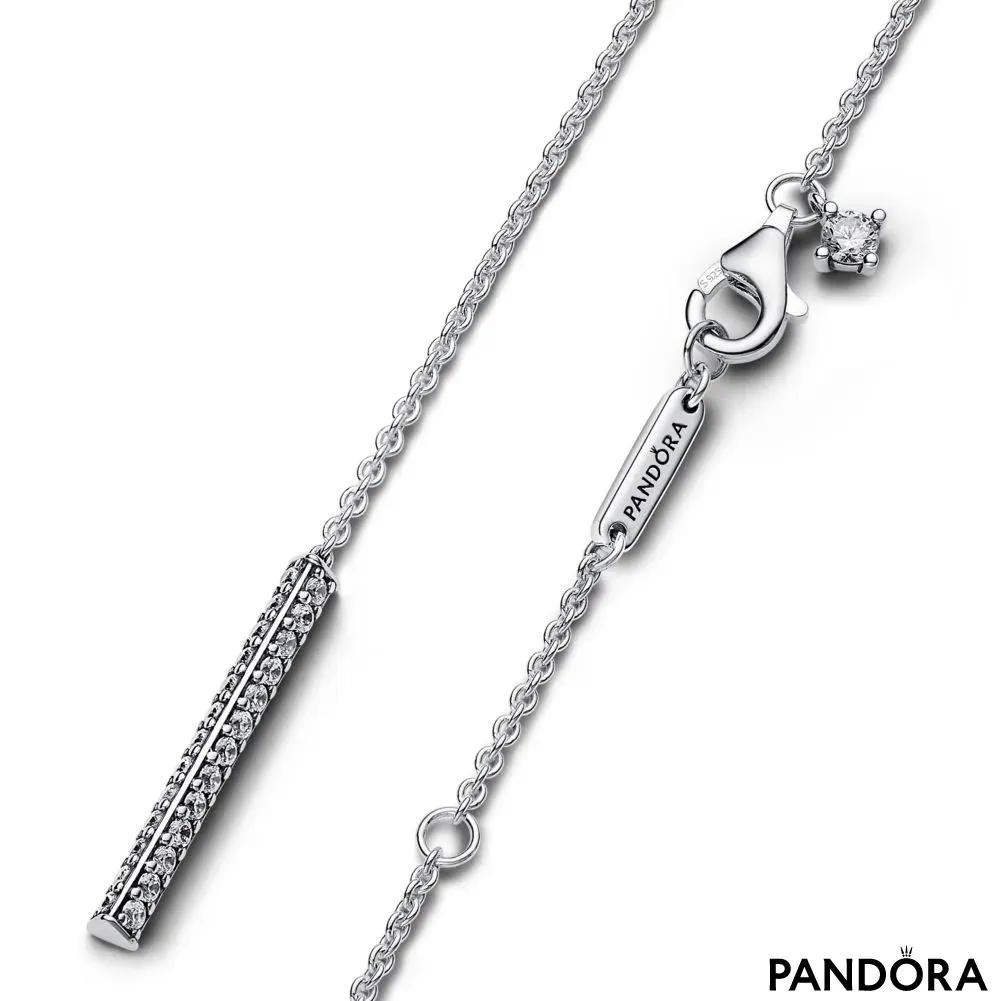 Colier Pandora Timeless cu prismă pavé 