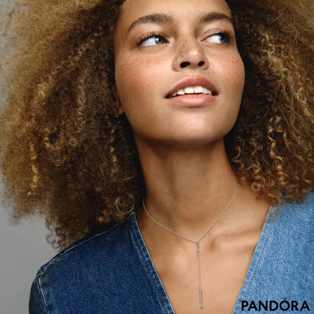 Colier Pandora Timeless cu prismă pavé