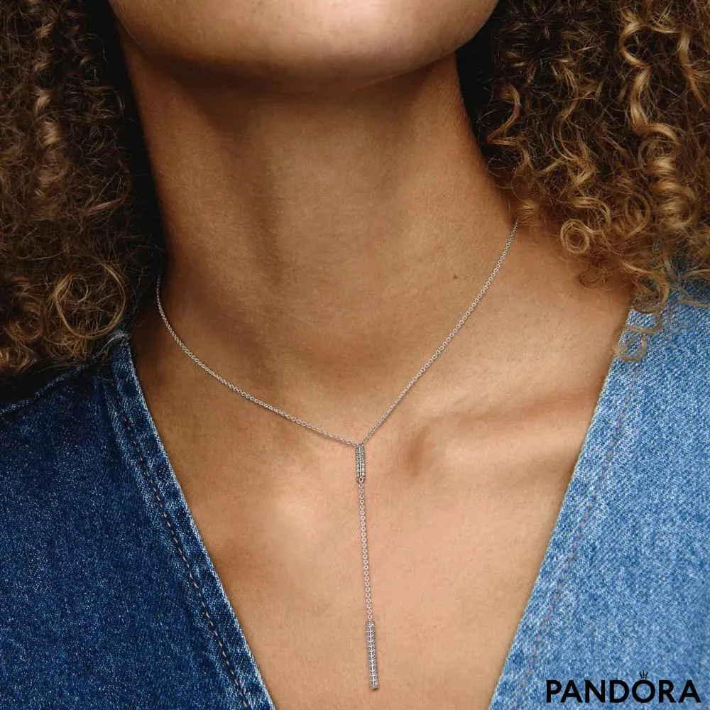 Colier Pandora Timeless cu prismă pavé
