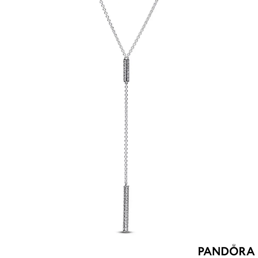 Colier Pandora Timeless cu prismă pavé 