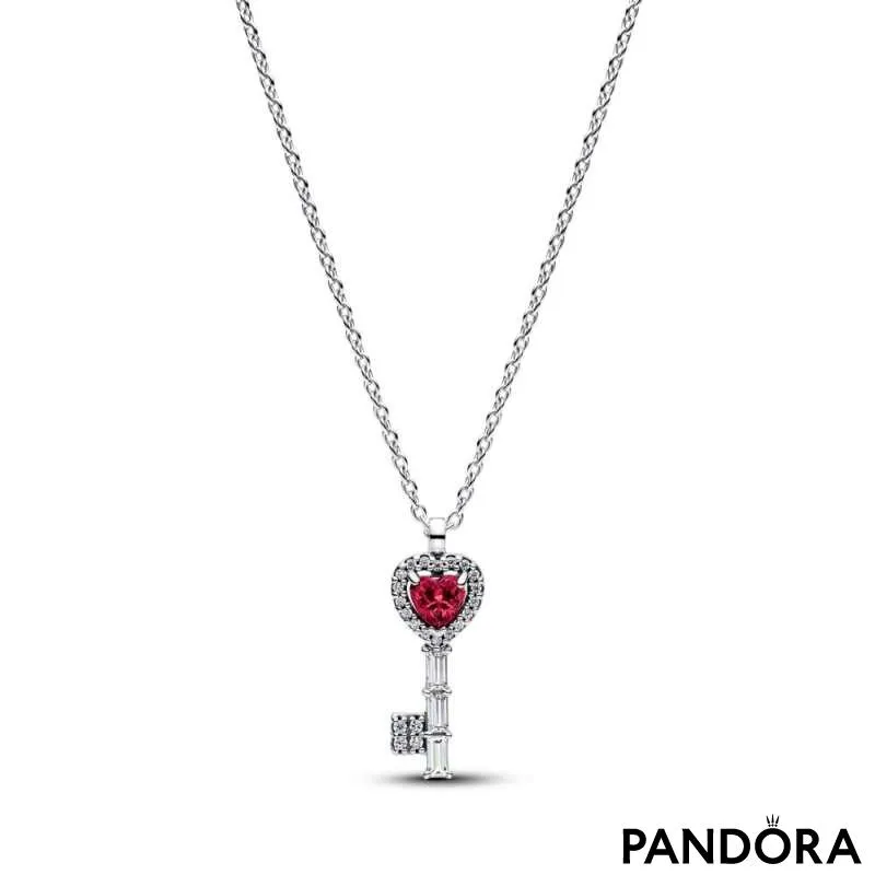 Colier rafinat cu cheie cu inimă 