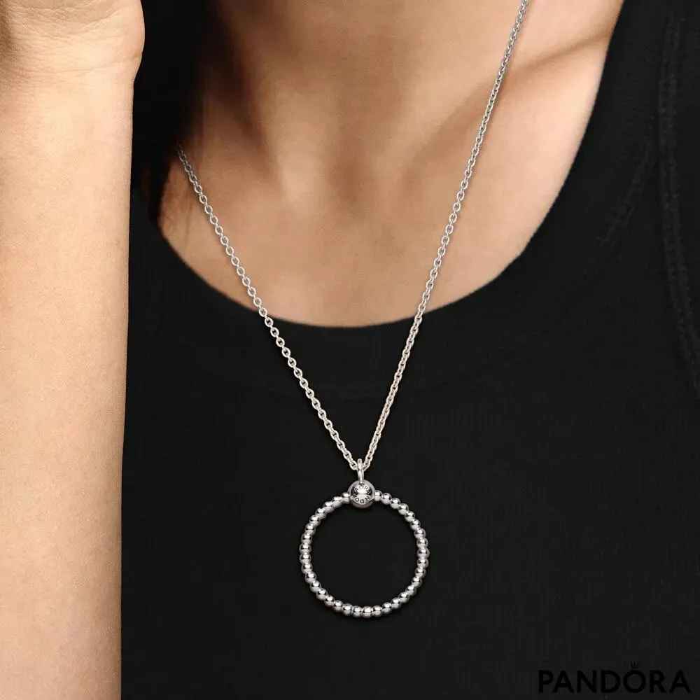 Средний кулон из бусинок Pandora Moments в форме O 