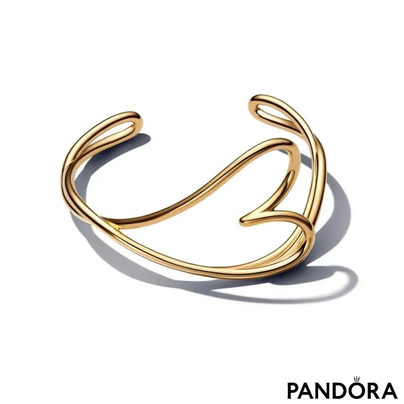 Brățară cu inimă cu aspect organic 