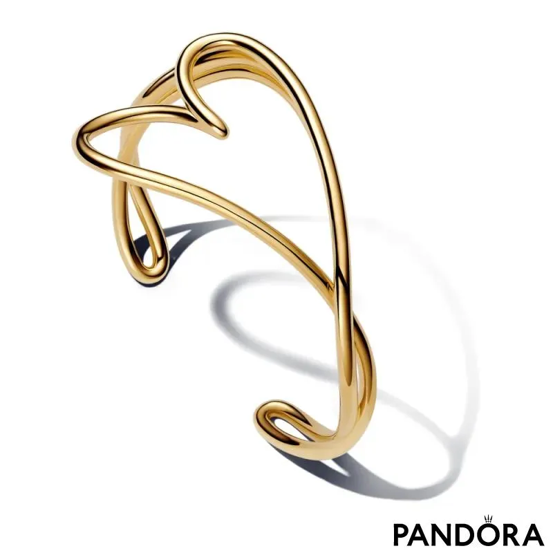 Brățară cu inimă cu aspect organic 