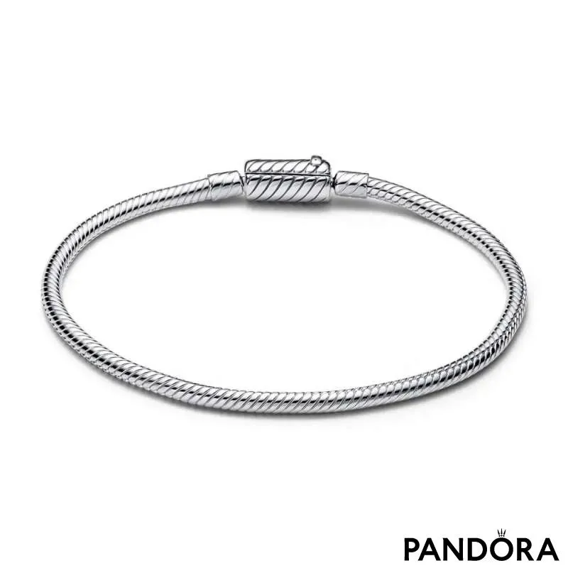 Сдвижной браслет Pandora Moments из цепочки с текстурой змейки, с магнитной застежкой 