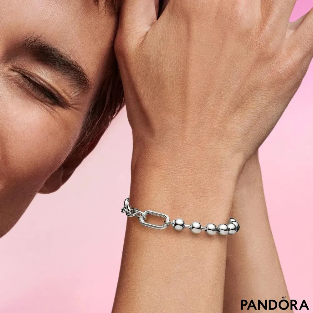 Браслет Pandora ME с металлическими бусинами и звеньями цепочки
