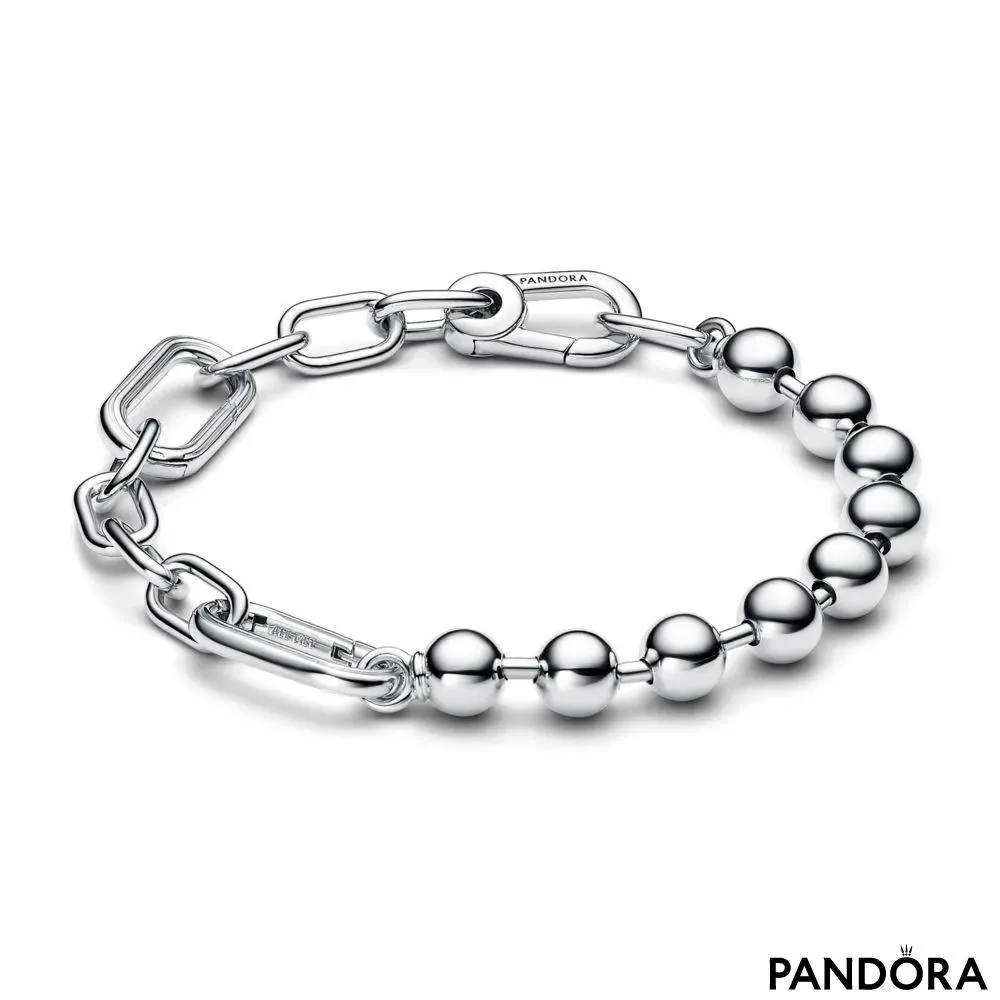 Браслет Pandora ME с металлическими бусинами и звеньями цепочки