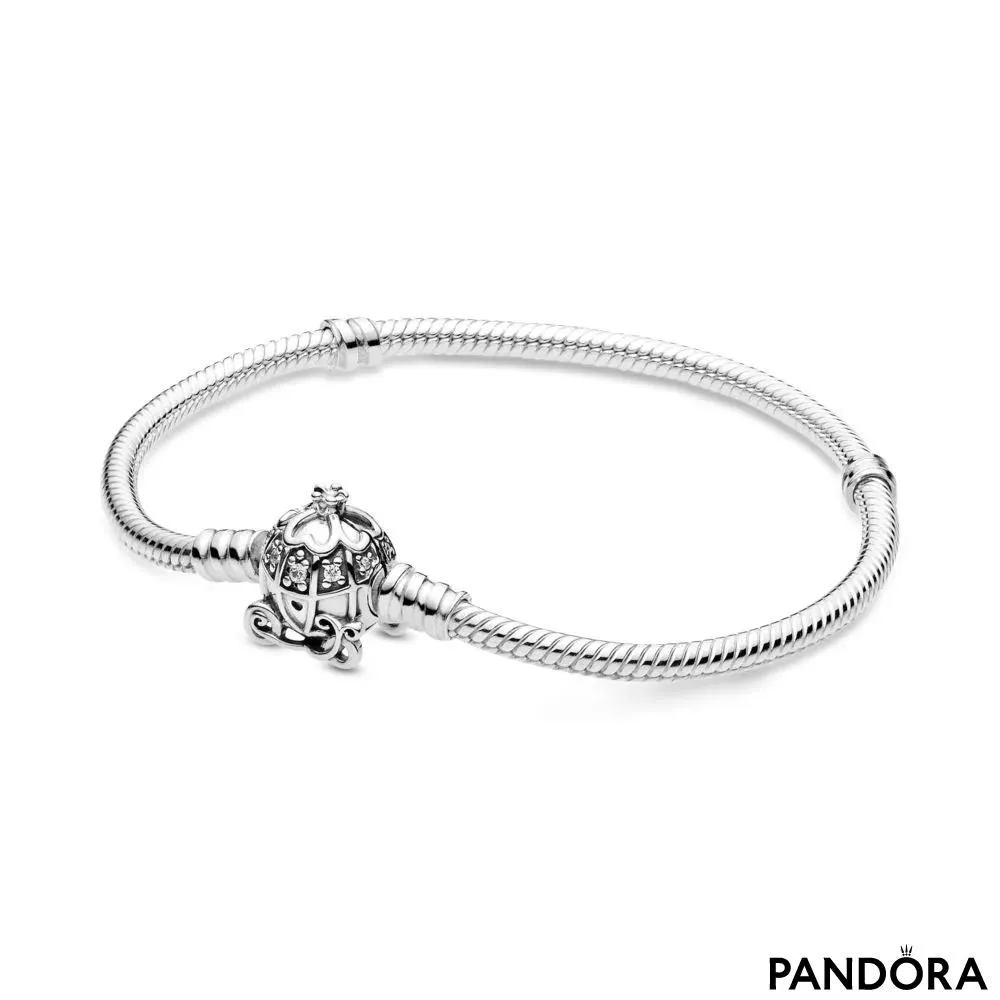 Браслет Pandora Moments с клипсой в виде кареты Золушки, Disney