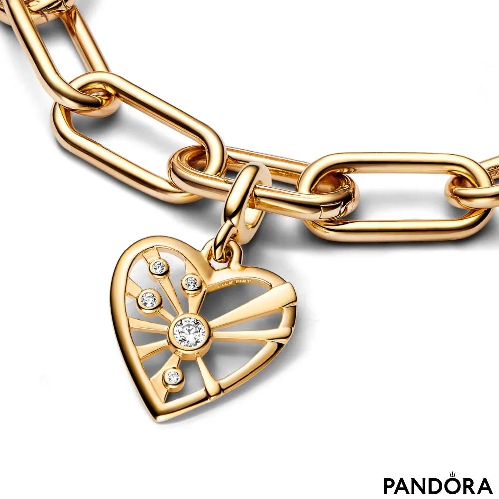 Медальон «Сердце и лучи» Pandora ME 