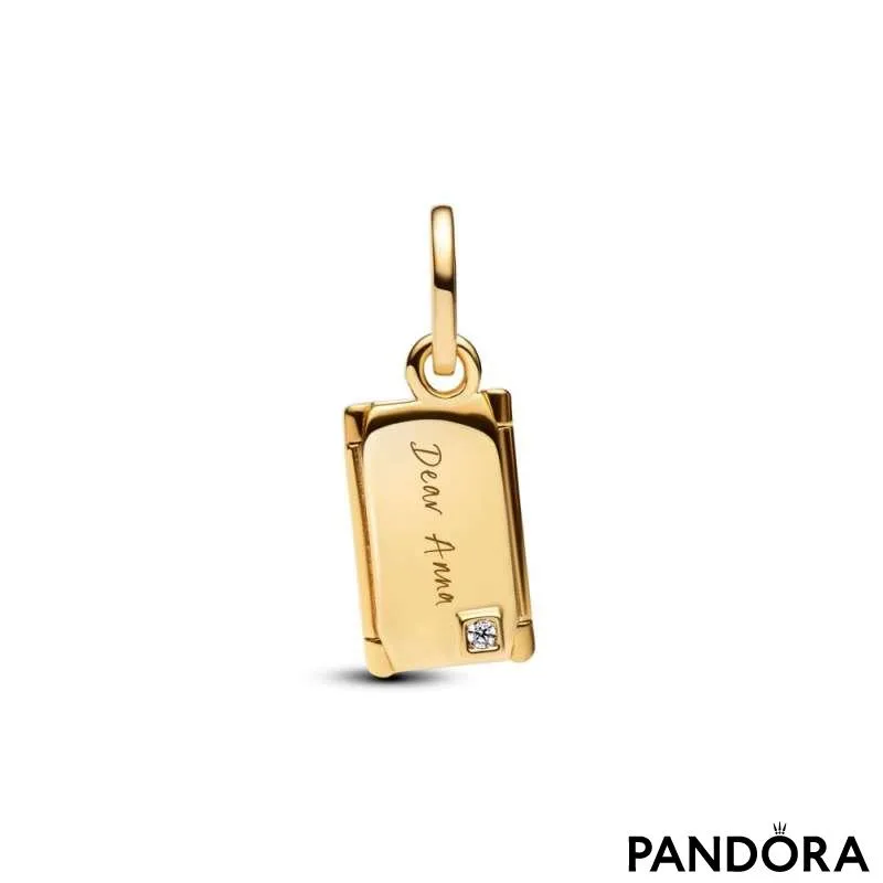 Talisman de tip pandantiv cu plic inscripționabil care poate fi deschis 