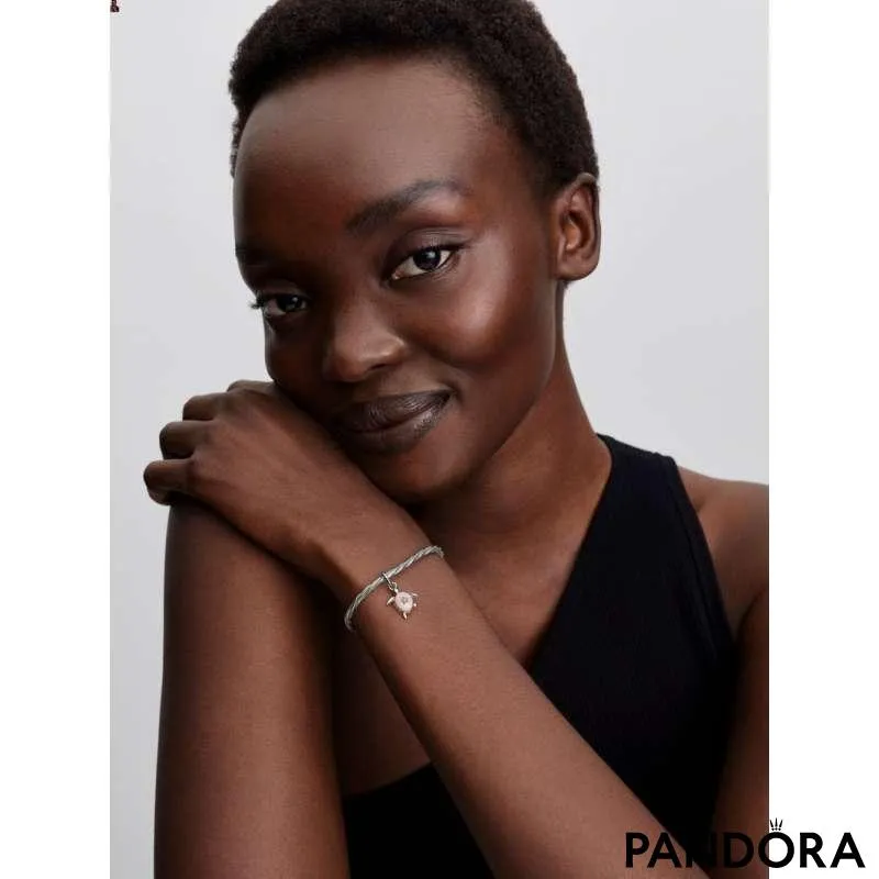 2026 Țestoasă de mare roz – Charm cu diamant creat în laborator 