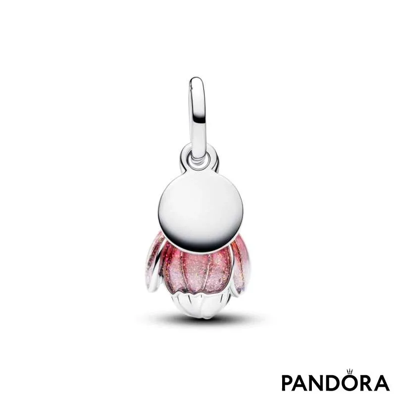 Talisman tip pandantiv cu floare în două nuanțe 