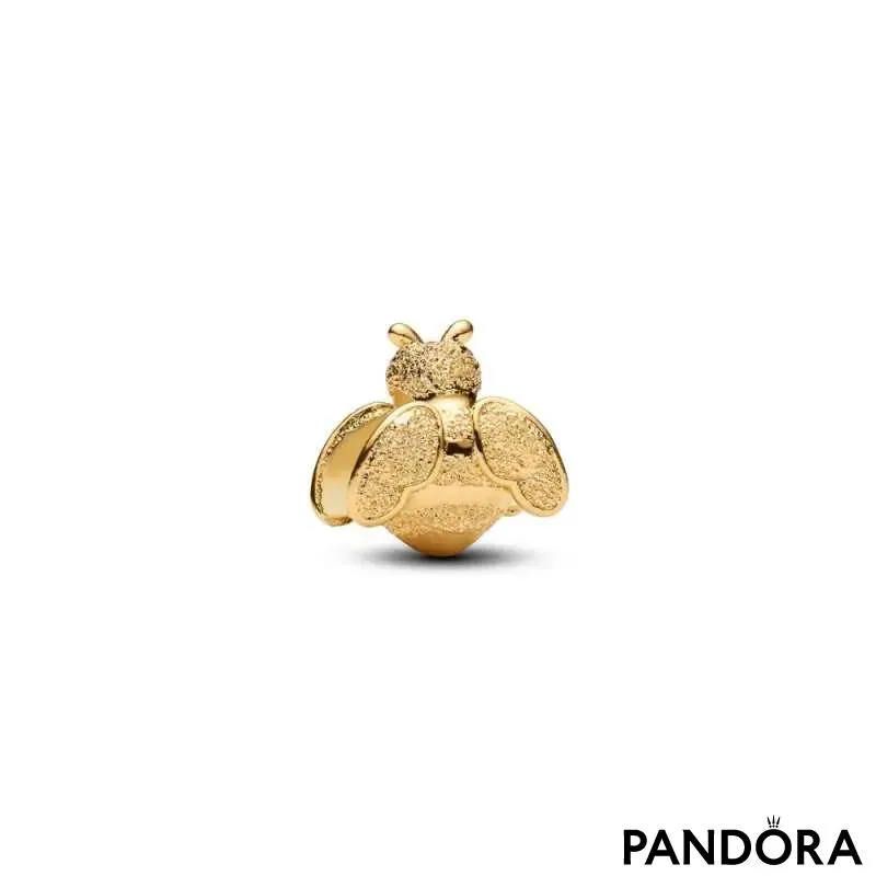 Mini talisman cu albină texturată 