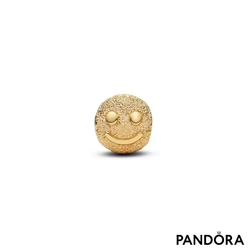 Mini talisman texturat cu față fericită 