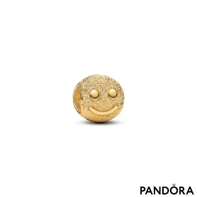 Mini talisman texturat cu față fericită 