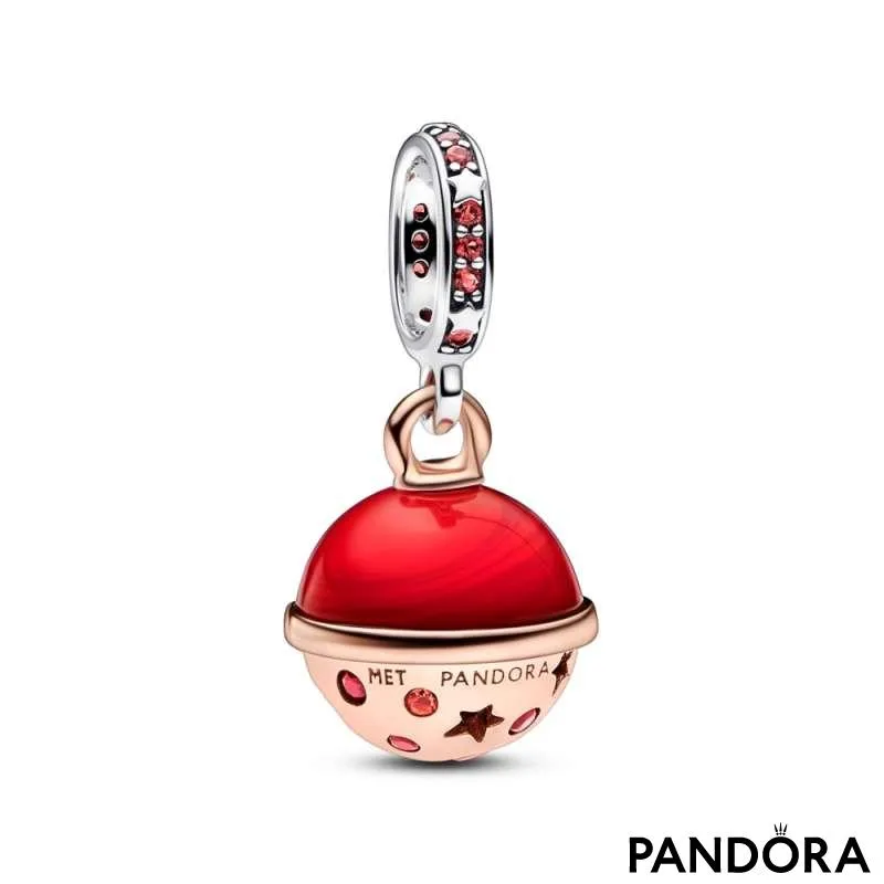 Talisman Bicolor Planeta Marte Murano & Pandantiv Strălucitor 