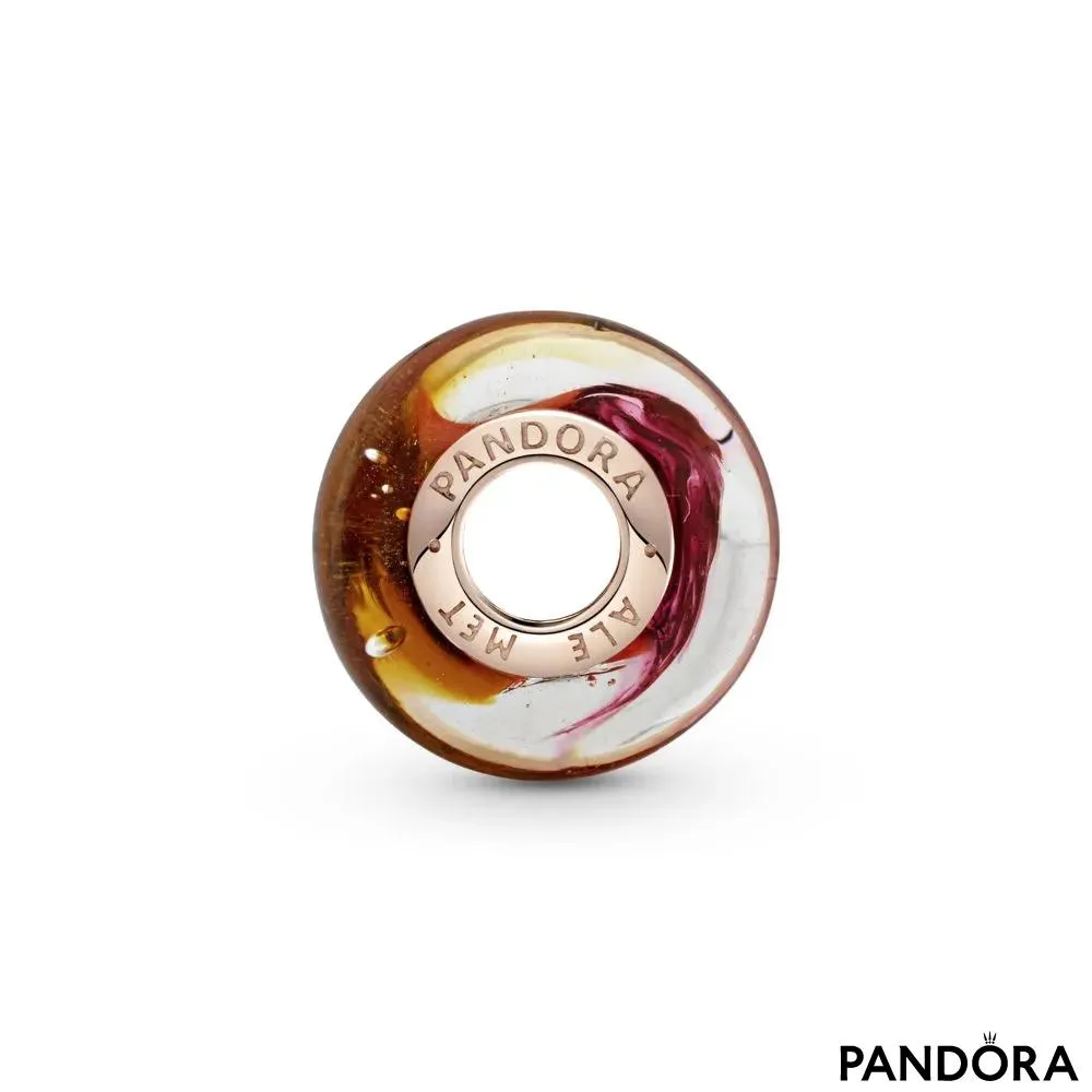 Talisman din sticlă de Murano Apus strălucitor
