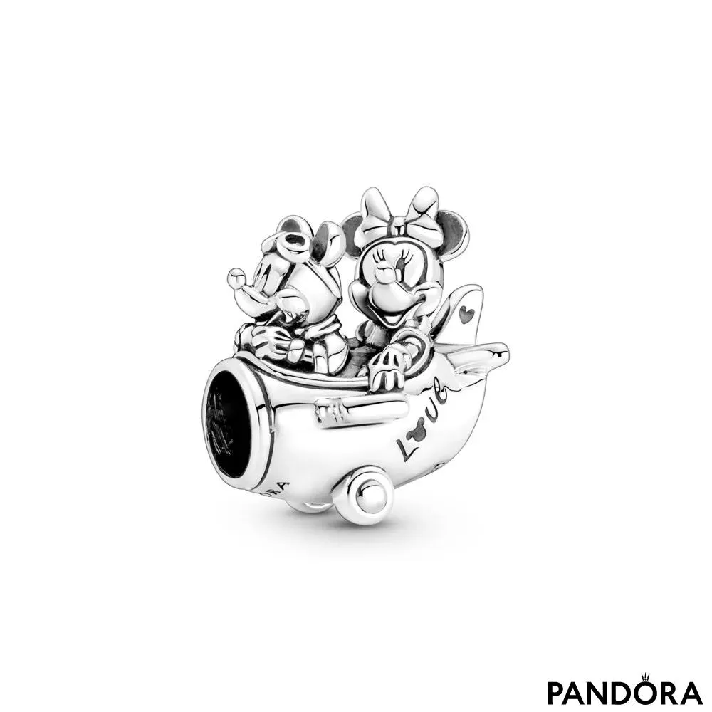 Talisman cu avion cu Mickey Mouse și Minnie Mouse de la Disney