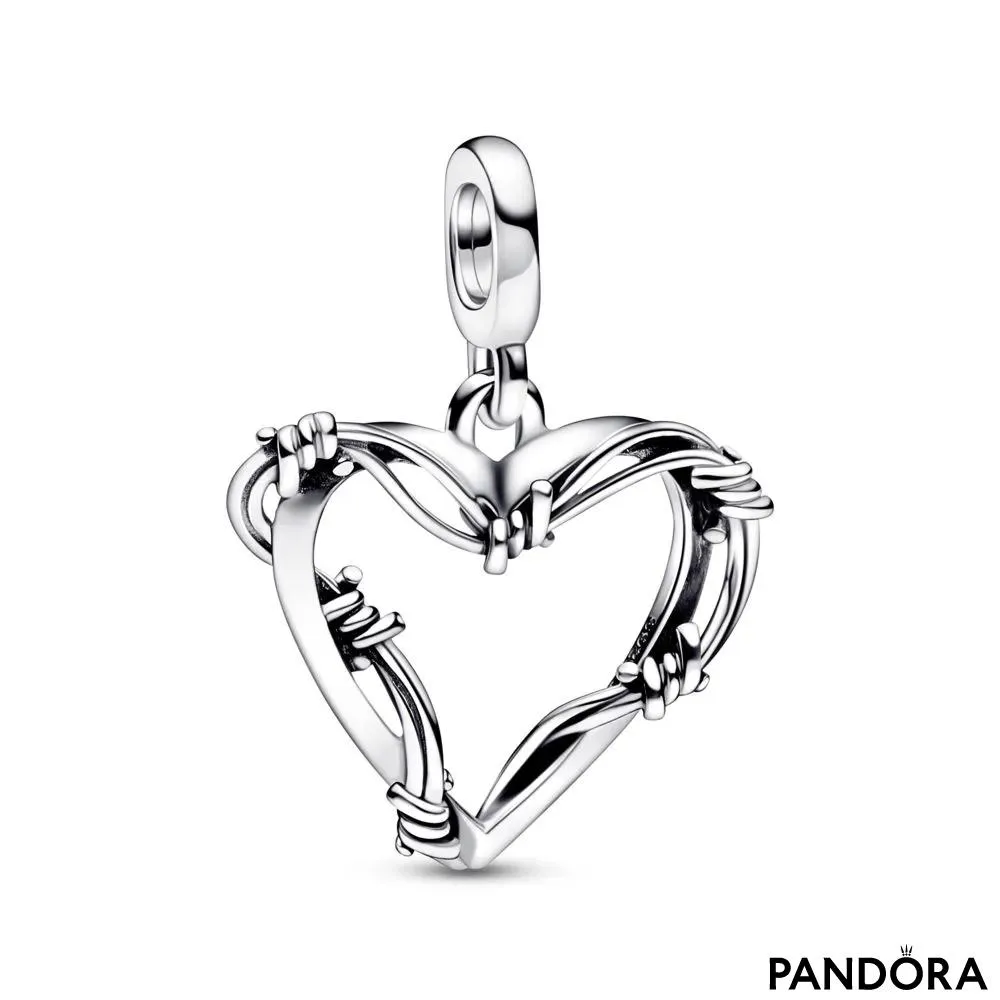 Медальон «Сердце в проволоке» Pandora ME