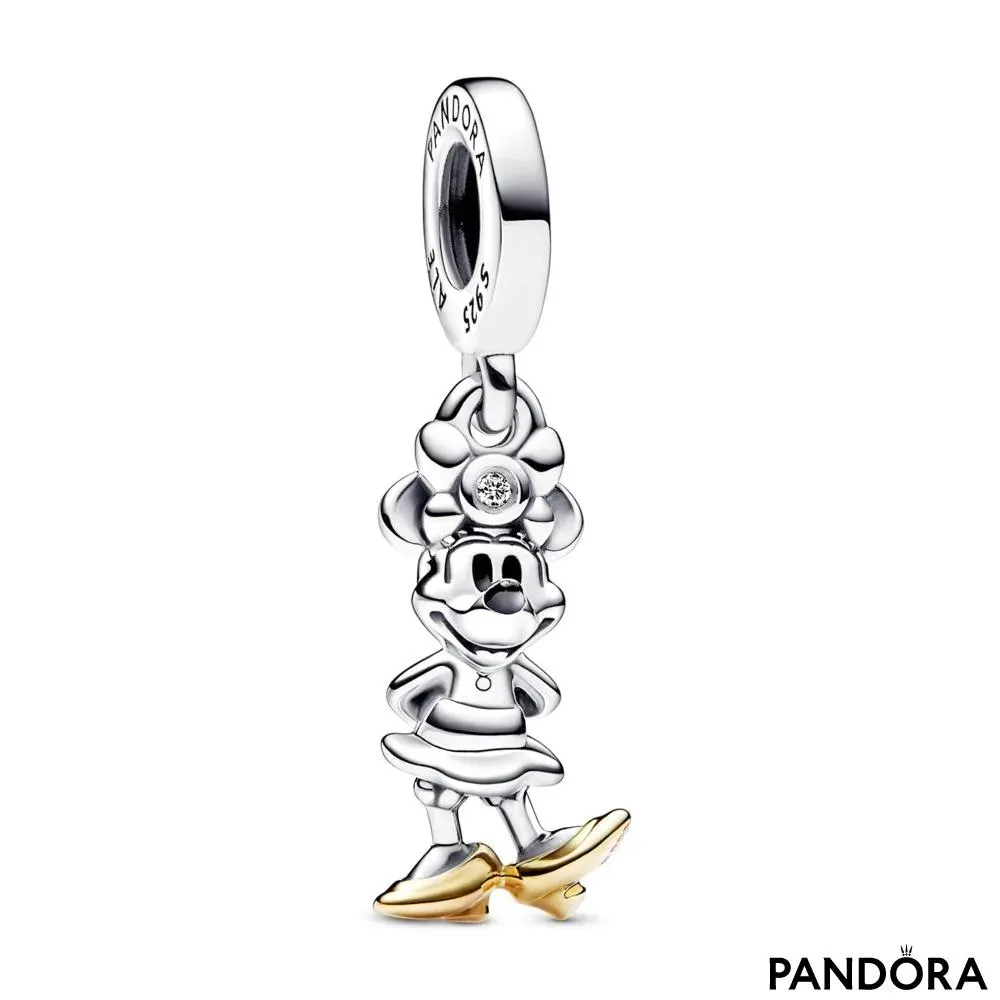 Talisman de tip pandantiv Minnie Mouse aniversarea Disney cu numărul 100