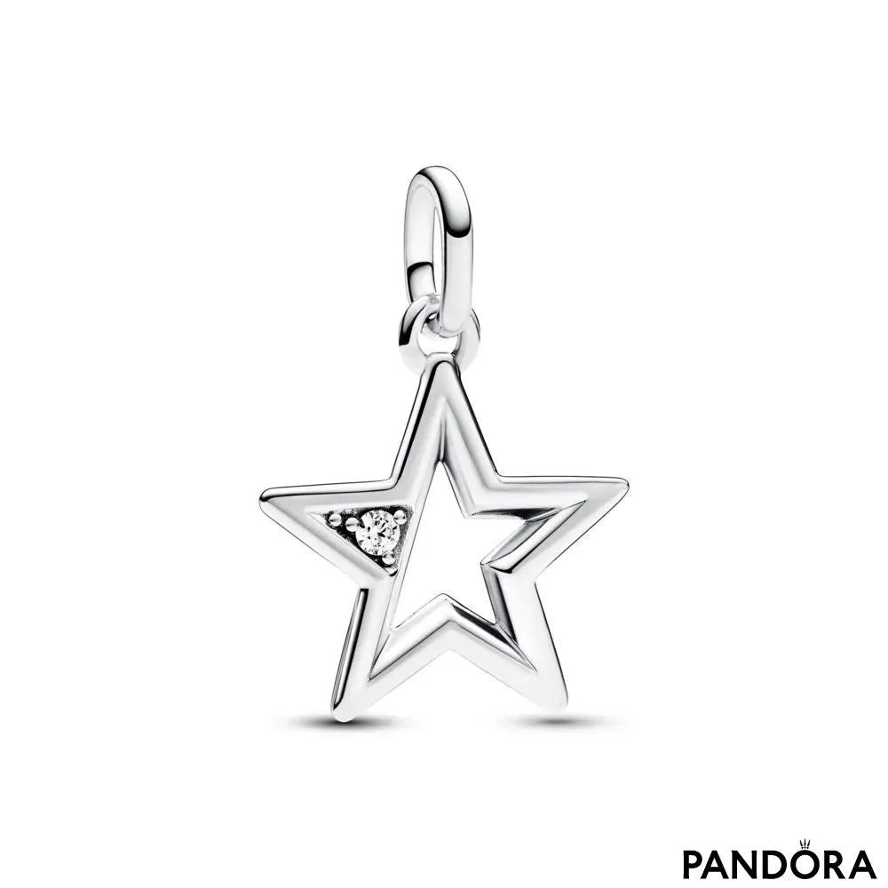 Подвеска-медальон Pandora ME «Сверкающая звезда» 