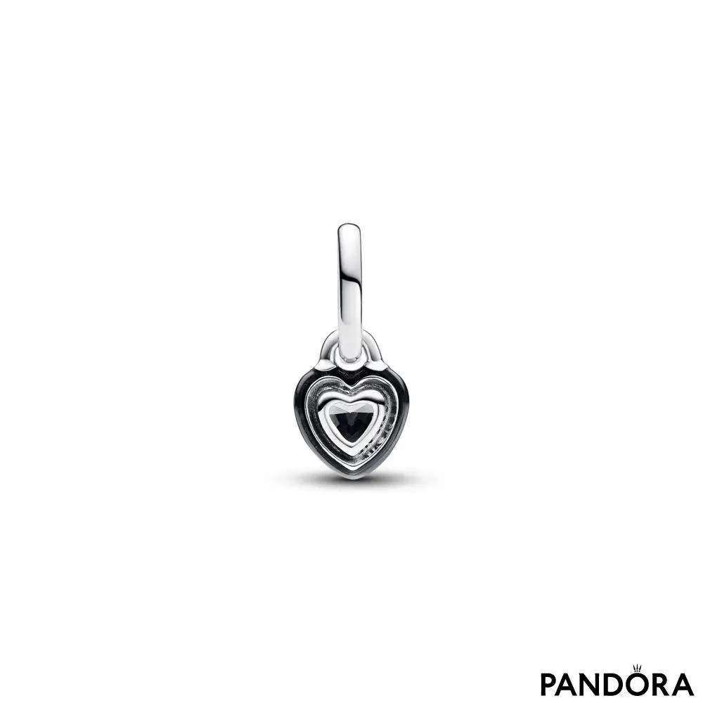 Mini pandantiv suspendat Pandora ME Chakra neagră pandantiv în formă de inimă 