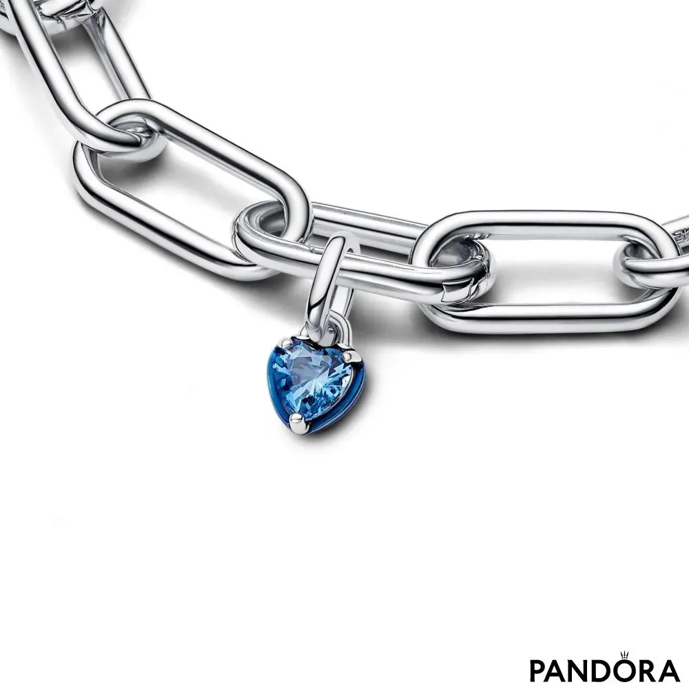 Мини-подвеска Pandora ME в форме сердца «Синяя чакра» 
